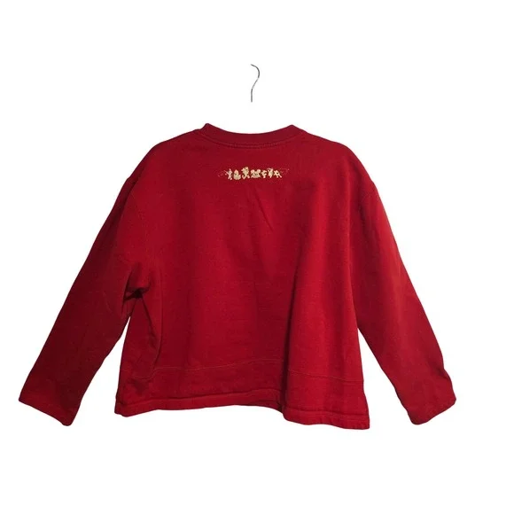 Disneyland Resort 50th Anniversary Red Sweatshirt Mickey Friends XL Embroidered - Picture 2 of 8